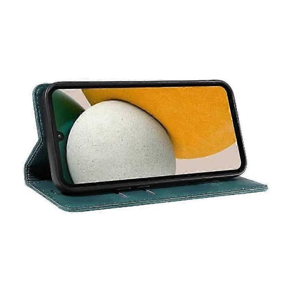 PU-läder magnetiskt folio plånboksfodral för Samsung Galaxy A15 Slim P... Green