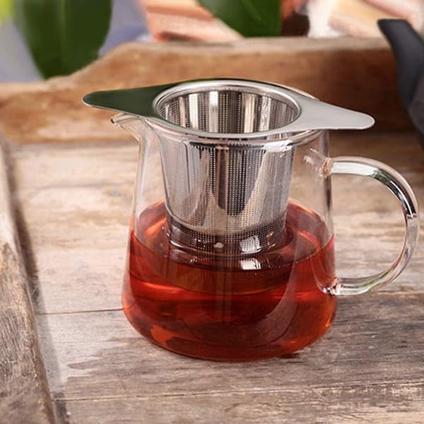2 stk. tefiltre med fine huller i rustfrit stål te-infuser te-si med låg