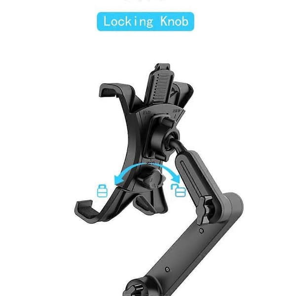 Praktisk og smuk bilkopholder tabletmontering Universal lang hals bilkop mini PC-holder 2 aksel roterende tabletter bilmontering
