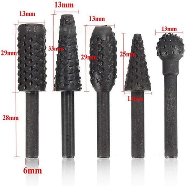 1/4\" 6 mm roterende fræsersæt elværktøj træslibning gravering Carvi