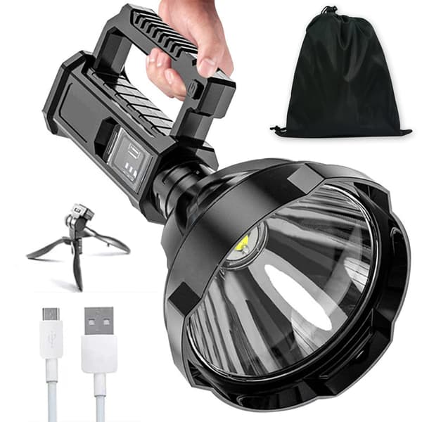 Flashlight 200000 Lumens Rechargeable, 200000 Lumens Flashlight, Strongest Flashlight, World's Strongest Flashlight, Flashlight 200000 Lumens (Large)