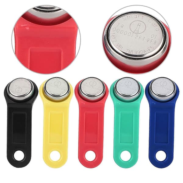 Praktisk og smuk 5 stk. RFID TM-kort sæt IButton Touch Memory Key