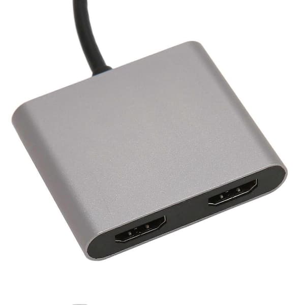 Type C til dobbelt HD-adapter USB C til dobbelt HD-dockingstation MST Multi-skærmvisning HD 4K-adapter