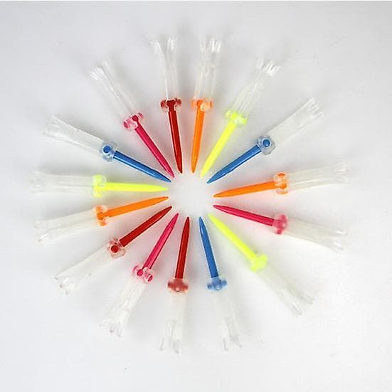 Praktisk och vacker 5-pack justerbar golfpeg med stabil bollhållare Justerbar golfpeghöjd Stabil plastgolfpegboll