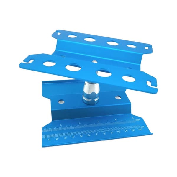 RC Bil Arbeidsstativ Arbeidsstasjon Aluminiumslegering 360 Graders Rotasjon Løftemodell Blue