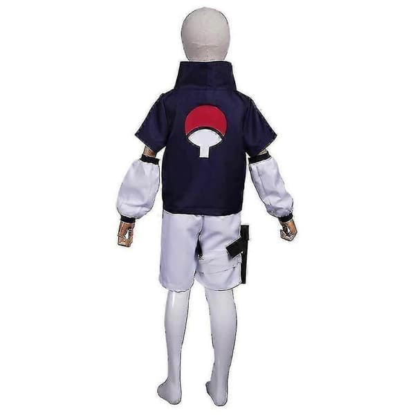 Sasuke Uchiha Cosplay Kostym Barnkläder Halloween Party Klänning _a Hög Kvalitet L(130-150)