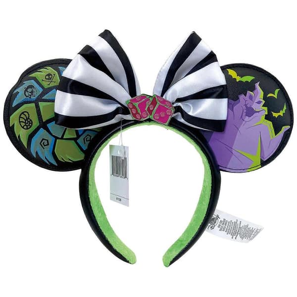 Disney Parks Jul Perlekrans Loungefly 100 År Minnie Ører Hårbøyle Oogie Boogie Bash