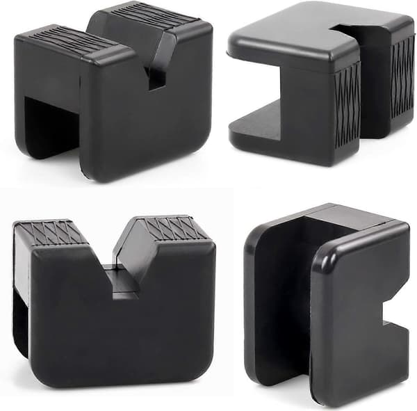 Praktiska och vackra 4-pack pallbocksdynor Universal pallbocksadapter för Torin Big Red T43002 Universal gummerad ram