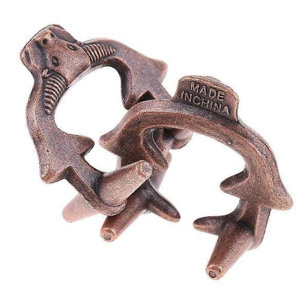 2xBull Lock Puzzle Klassisk Metal Hjernevridende IQ Test Legetøj til Voksne Børn 3 Pcs