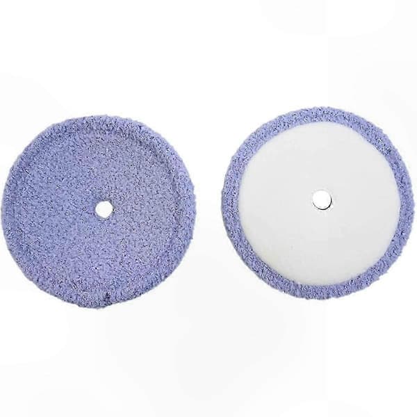 8-pack återanvändbara mikrofibermoppdynor för robotdammsugare BlueGray White