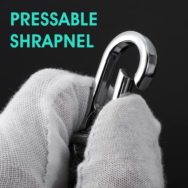 Metal Keychain Carabiner Key Ring Key Chain Clips Hook Holder for Unisex, 4-Pack
