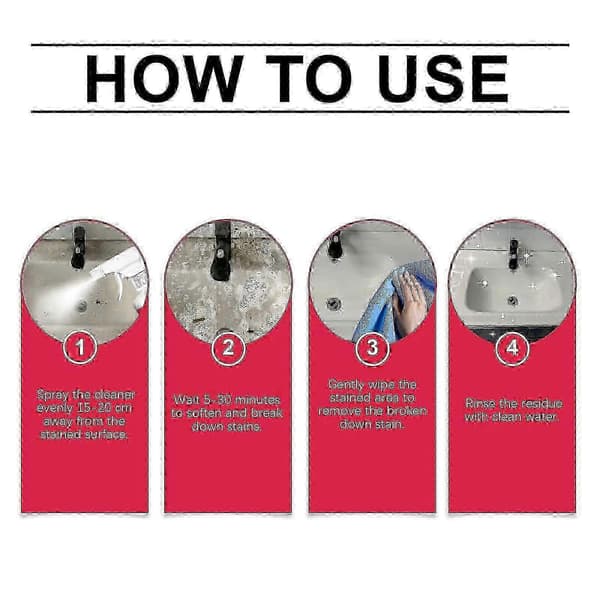 Pletfjerner, Toiletflise Toiletskalapletrens Multi-Purpose Rengøringsopløsning