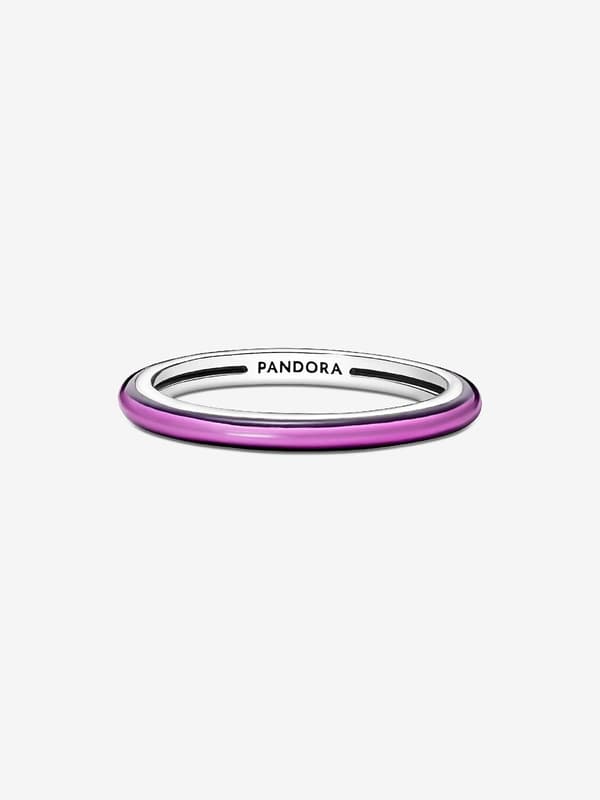 Pandora - P ME Shocking Purple Ring - Sterling sølv Circumference: 50mm