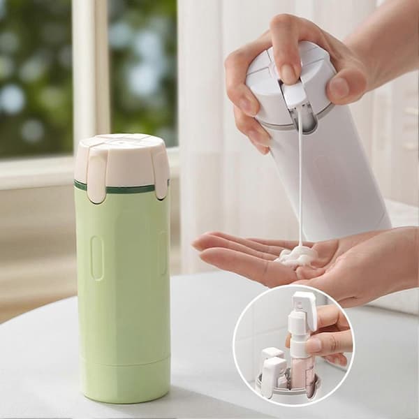 4-in-1 matkasäiliö, monitoiminen matkatarvike Green
