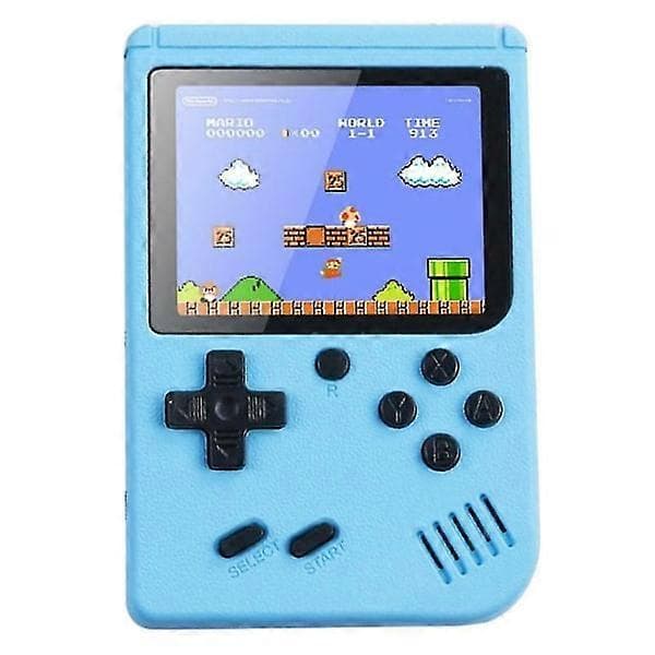 Inbyggd 500 klassiska spel Retro TV-spelskonsol Barnpresent blå! blue