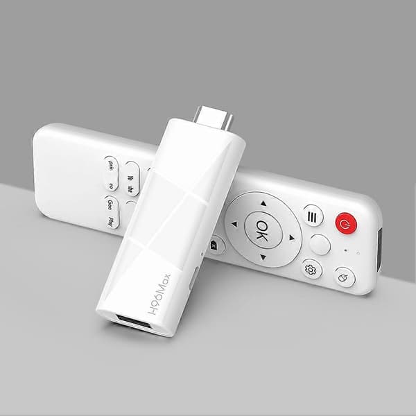 H96 MAX TV Stick Android 14 Rockchip 3518 med Wifi6 4K ULTRA 3D HDR Bluetooth5.4 Medieafspiller TV Sticks Vit