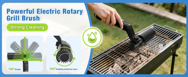 Multifunctional Wireless Electric Cleaning Brush (for Grill and Household Use)
