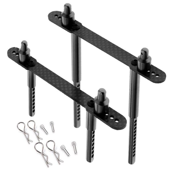 RC karosserifeste for Axial SCX10 90046 1/10 RC biltilbehør Black