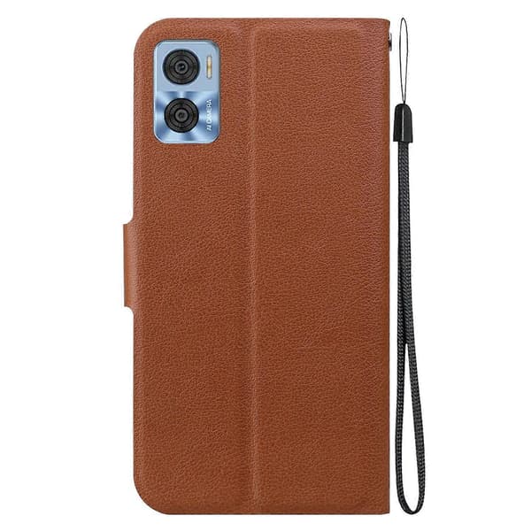 Ultratyndt PU-deksel til Motorola Moto E22 / Moto E22i Brown