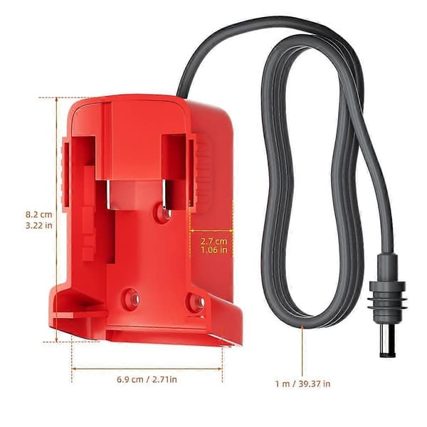 Praktisk og smuk For Starlink Mini DC-strømkabel DIY til Milwaukee 18V batteriadapter - 1M