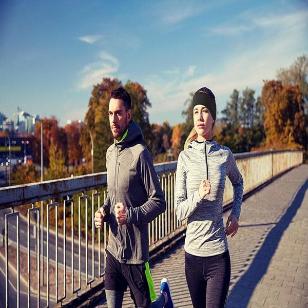 Hodebånd med hodetelefoner Lycra svart