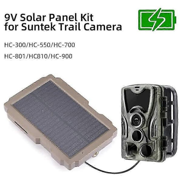 Trail Game Camera Solpanel Kit 3000mAh 6V-12V Genopladelig Soloplader til Jagtkamera 26s