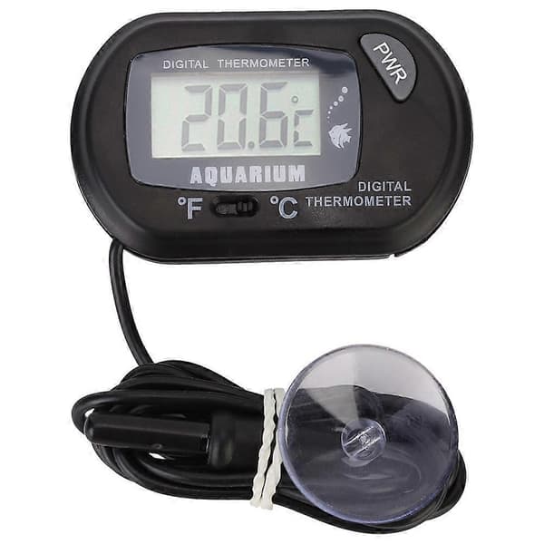 Praktisk och vacker Celsius Digital LCD-skärm Akvarium Temperaturtermometer Akvarium Vattentermometrar -50 Celsius +70