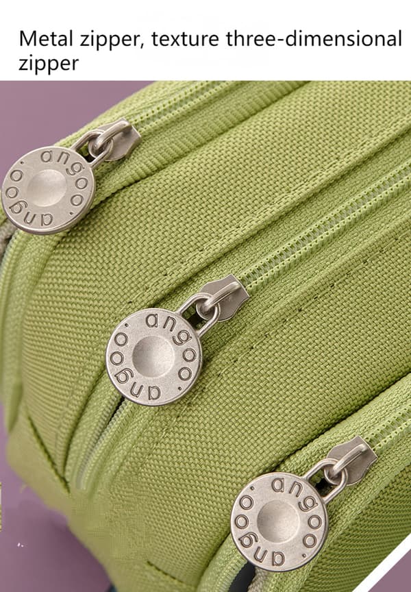 Large Capacity Pencil Case, Large Storage Pouch Pencil Case, 3 Compartments, Desk Organizer, Marker Pen Case, Simple Pencil Case