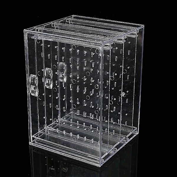 Akryl ørering display stativ arrangør holder øreringe opbevaring klar boks