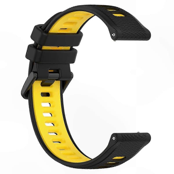 Dobbeltfarvede 18 mm silikone urremme til Forerunner 265S erstatningsrem Multicolor Style F