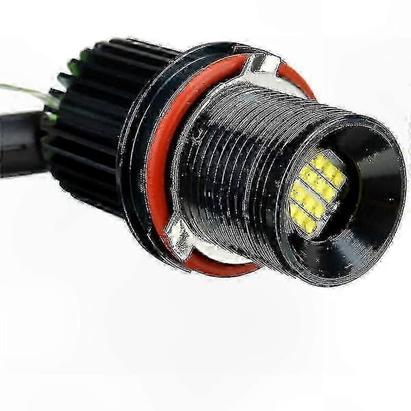 Hvide 80W LED Halo Ringe til Bil Angel Eyes Markeringslys