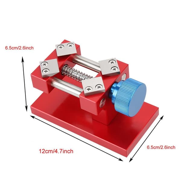 Watch Dial Remover, Watch Back Case Opener Tool Watch Ring Presser Closer Repair Machine for Watchmaker (Red)