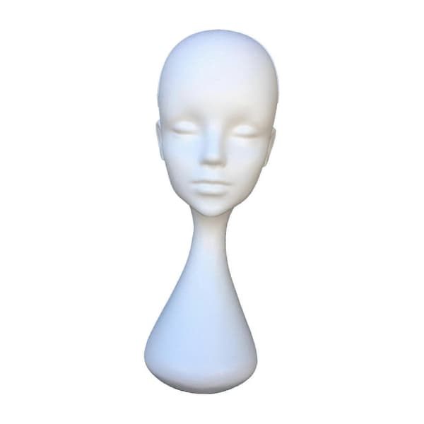 2025 Mannequin Hode Hatt Display Stativ Glatt Hatt Parykk Display Stativ Parykk Stativ Mannequin Hode for Hårstykker Smykker Skjerf Hjemmesalong Without bottom cover