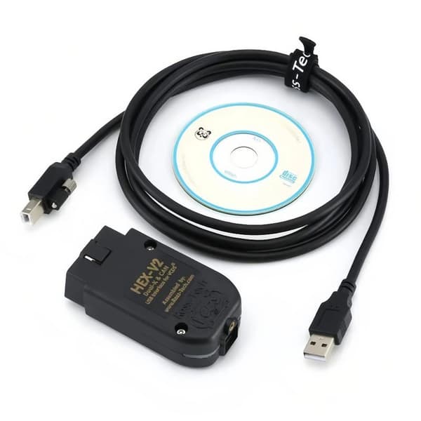 HEX V2 VAG Flersproget VCDS 24.7 ATMEGA162 FT232 5054 Køretøjstester