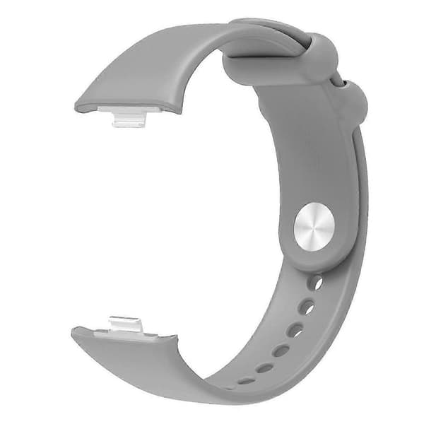 For Xiaomi Smart Band 8 Pro Solid Farge Armbånd Erstatning Silikon Klokkerem Grey Grey