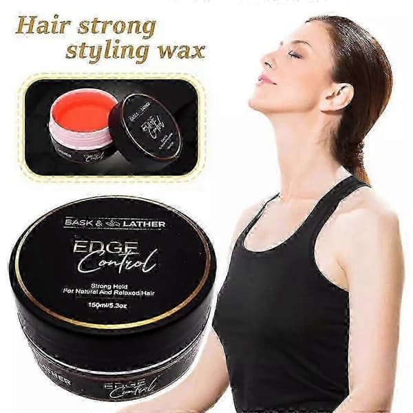 1-5x BASK LATHER Edges Control Hårgelé Stærkt Hold, Tyk Kant Styling GelHOTNew_ecs 1PC