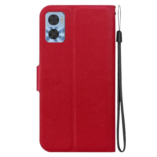 Ultratyndt PU-etui til Motorola Moto E22 / Moto E22i Red