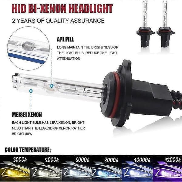 XenTec H1 6000K HID Xenon -lamppu (1 pari, Ultra White -väri)