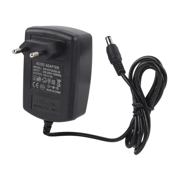 AC 100-240V til DC 12V 3A Strømforsyning Adapter Transformator for LED-lysstripe EU-kontakt 0.2