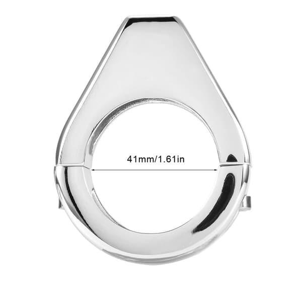 Motorcycle Modified Turn Signal Light Bracket Aluminum Alloy 41mm Fork Clamps Silver