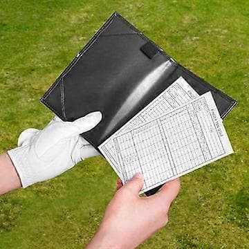Praktisk og smuk golfscorekortholder og yardagebogomslag
