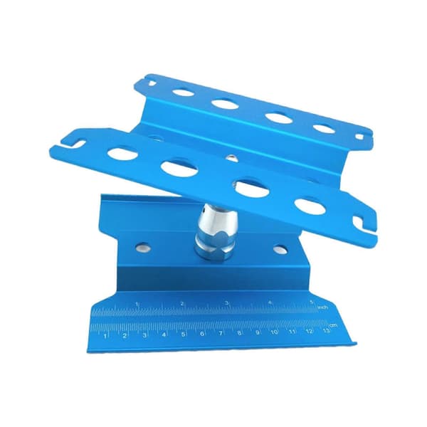 RC Bil Arbeidsstativ Arbeidsstasjon Aluminiumslegering 360 Graders Rotasjon Løftemodell Blue