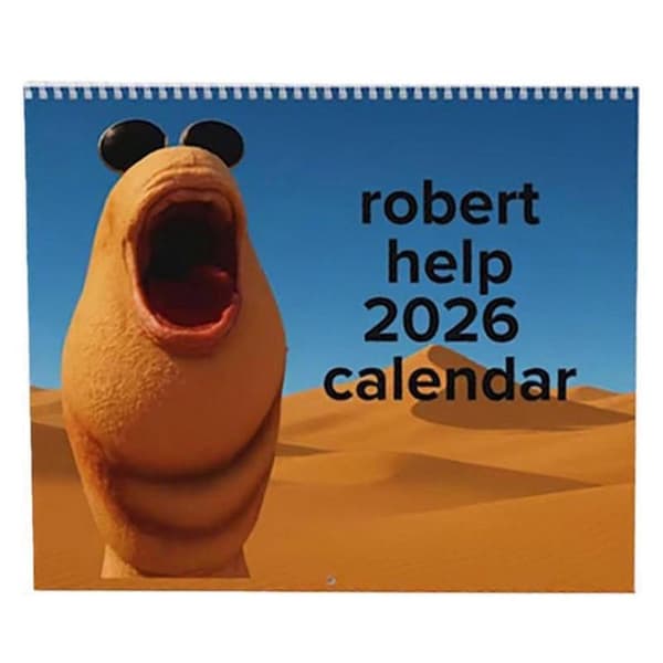 Marcus Ormen Vægkalender 2026 - Robert Ormen Sjov Dyrekalender Sjov VR Chat Meme Gave til Venner Familieu200b