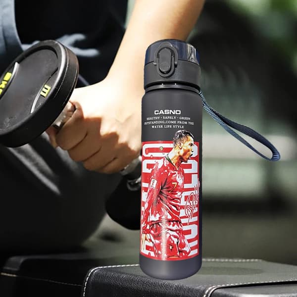 Ronaldo V4j Proteiinishaker-pullo kuntosalille ja urheiluun - BPA-vapaa sekoituspullo [YDE] E 560ml
