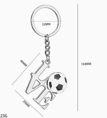 (Sæt med 2) Nøgleringe til VM i fodbold 2026: ELSKER Fodbold
