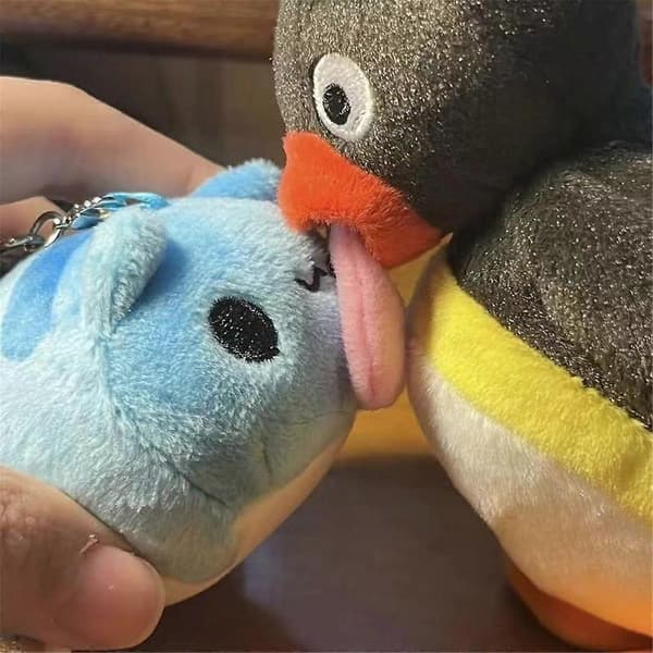 Pehmolelu Söpö Pingviini Pöytäkoriste Pehmolelu Lelu Figuriini