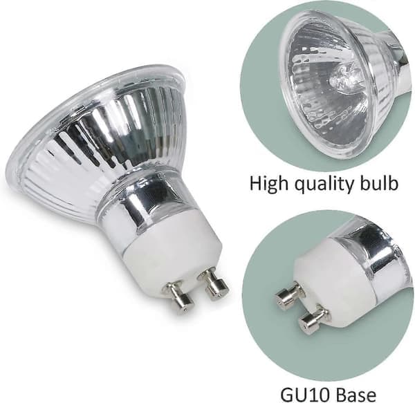 6-pack GU10 Halogenlampor 50W 230V GU10 Halogen Spotlight Lampor Varmvit för Taklampor Dimbar