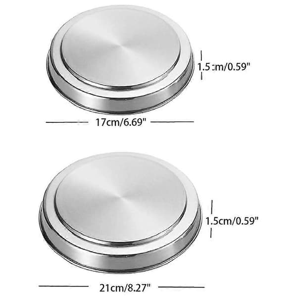4 st/set Spisbrännarlock 17 cm 21 cm Diameter Rostfritt Stål Kökshäll Brännarskydd Spislucka för Hemmakök