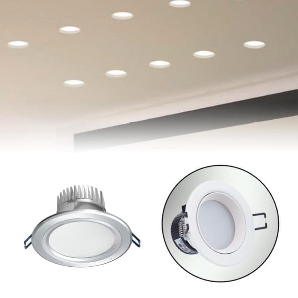 Downlight fjäderfäste för panellampa fjäderklämma 10 st