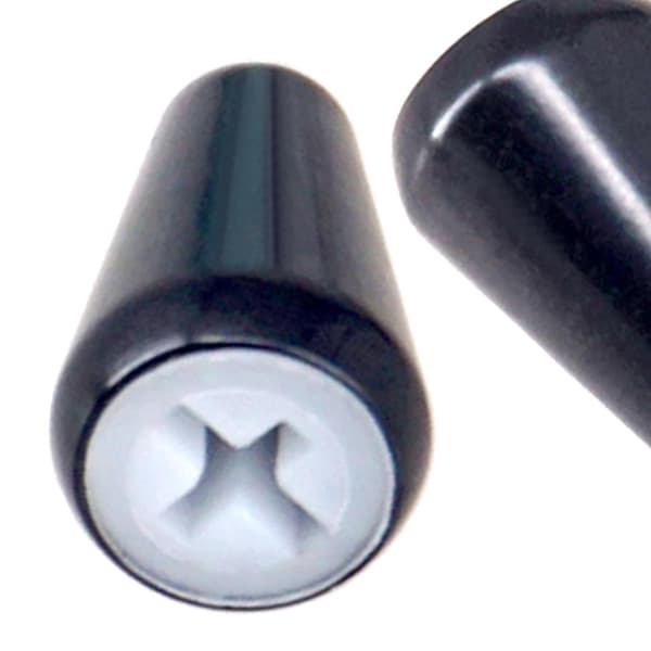 2x Elgitarr Toggle Switch Tip Caps Set Gitarr Switch Tip med Gänga Black